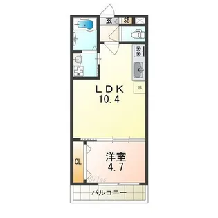 TKアンバーコート浜寺Ⅲ【3階】の間取り