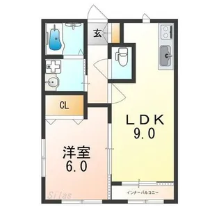 シャルム アベノ【2階】の間取り