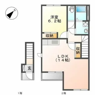 スターテラス白鳥【2階】の間取り