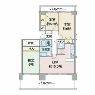 愛知県名古屋市名東区名東本町【マンション】の間取り