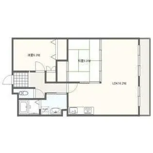 愛知県名古屋市千種区星が丘山手【マンション】の間取り