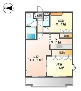 パークアヴェニュー【2階】の間取り