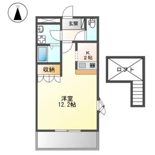 アシュランス【2階】の間取り