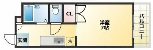 エレガンス平野【2階】の間取り