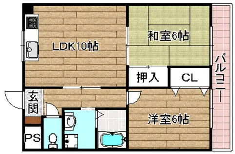 ブリーザ秋月【303号室】の間取り