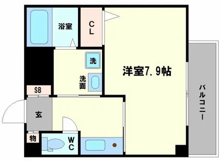 ラシーヌ天王寺【802号室】の間取り