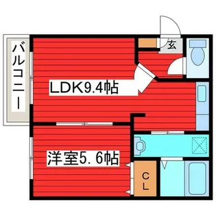 ヒルサイドテラス福住【4階】の間取り