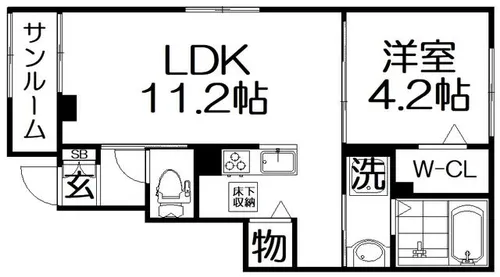カーサグランデTM【1階】の間取り