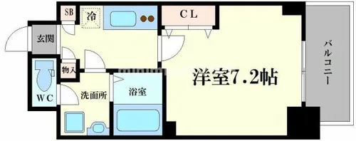 ファーストフィオーレ九条Ⅲ【8階】の間取り