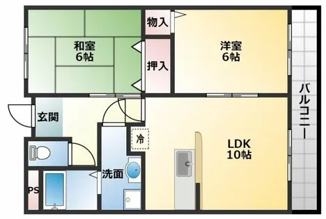 ミルキーウェイ【2階】の間取り