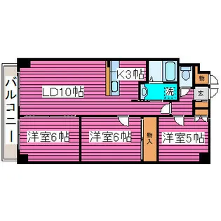 ベルマージュⅡ522【503号室】の間取り