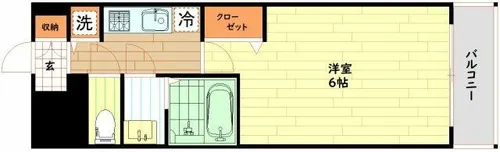 大阪府大阪市西区川口3丁目【マンション】の間取り