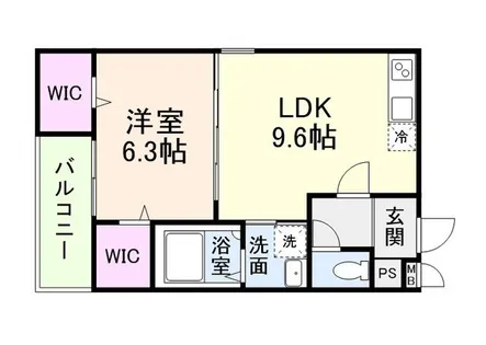 フジパレス 鶴原【1階】の間取り
