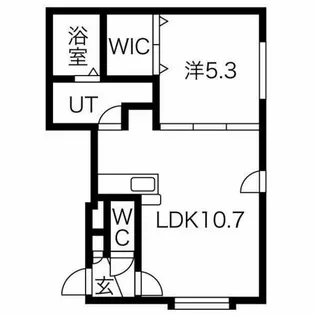 VIVERE二十四軒【2階】の間取り