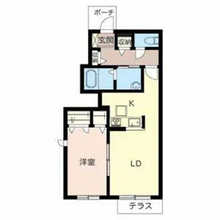 エステート今宿【106号室】の間取り