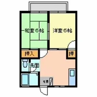 サンシティシャトーB棟【1階】の間取り