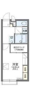 レオパレスグルワール28【212号室】の間取り