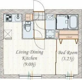 quador名古屋城駅【3階】の間取り