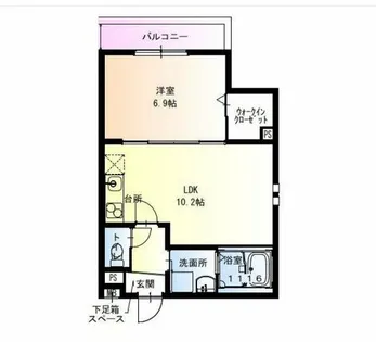 フジパレス北野田Ⅴ番館【1階】の間取り