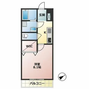 TR土井【305号室】の間取り