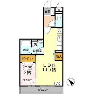 ドゥ リヴェール【2階】の間取り