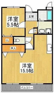 マンションサンライズ弐番館【1階】の間取り