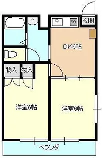 ヴィラハイム小正【201号室】の間取り