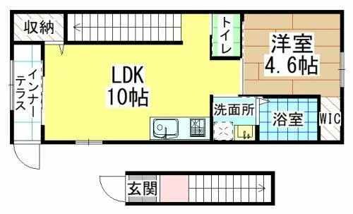 福岡県北九州市八幡西区則松5丁目【アパート】の間取り