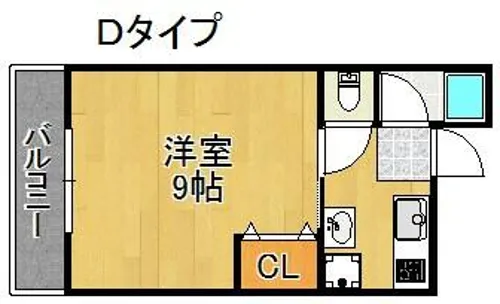 マリンハウス【4階】の間取り