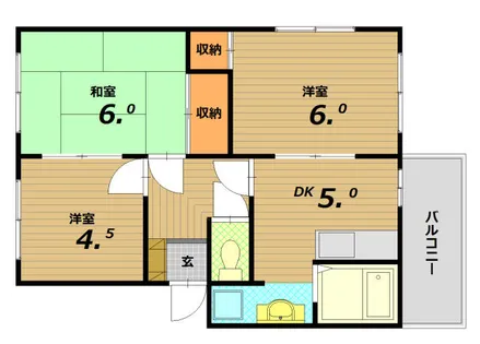 フレグランス妙法寺【2階】の間取り