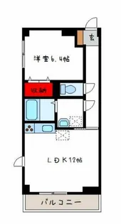 ハイツ赤坂【1階】の間取り