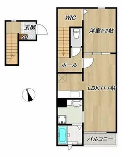 リゾートハイムN【1階】の間取り