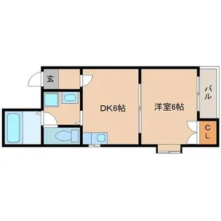 NYK針中野【4階】の間取り