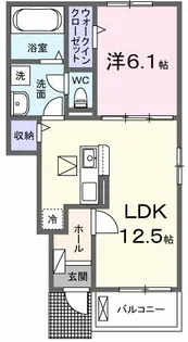 アン・ソレイユ【1階】の間取り