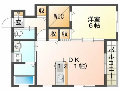サインポスト東人丸【2階】の間取り