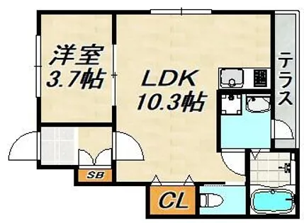 ウグイスコート【1階】の間取り