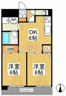 天神アコールマンション【703号室】の間取り