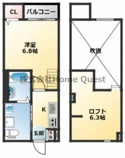 シーニュ金岡【2階】の間取り