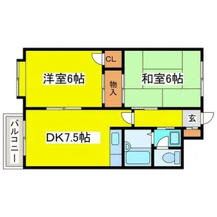 アミューズメントハイツ【101号室】の間取り