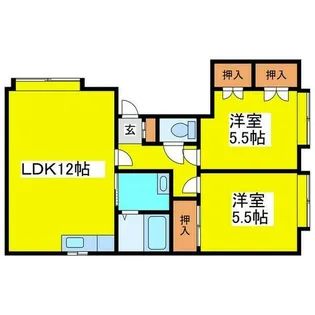 ブロス510【3F号室】の間取り