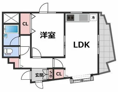 南黒門マンション【8階】の間取り