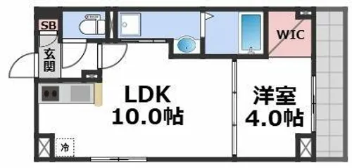 アリビラ鶴橋【3階】の間取り