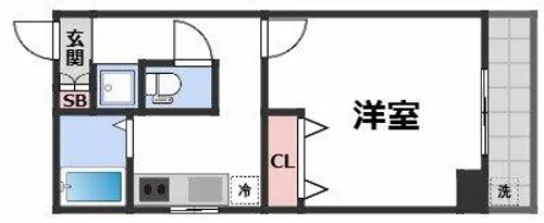 ハイランド上町【2階】の間取り
