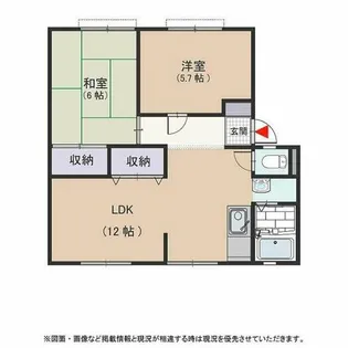 ウィンディア草部【2階】の間取り