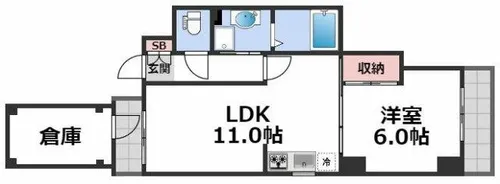 K’s court真法院【5階】の間取り