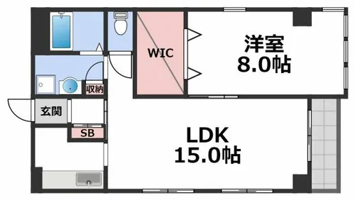 サニーパレス副田【3階】の間取り