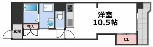 昭和エクセルビュー東大阪【3階】の間取り