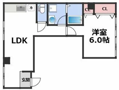 桃栄マンション【4階】の間取り