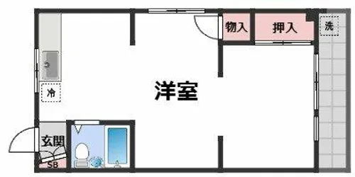 戸田ハイツ【3階】の間取り