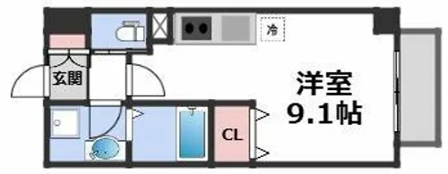 クリスタルエレガンス・EAST【2階】の間取り